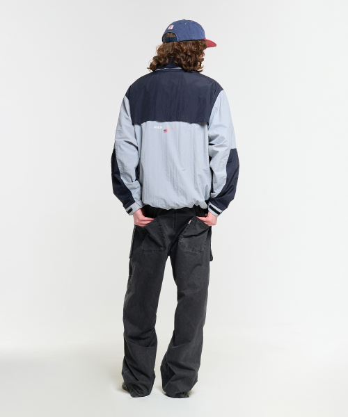 WASHED FATIGUE PANTS-CHARCOAL