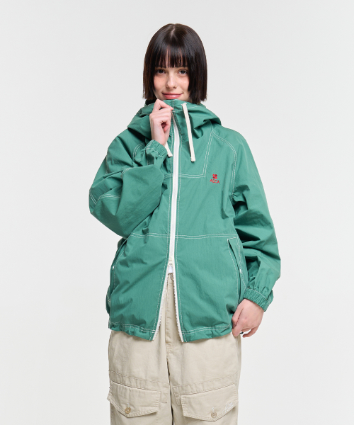 STITCH HOODIE SPORTS JUMPER-GREEN