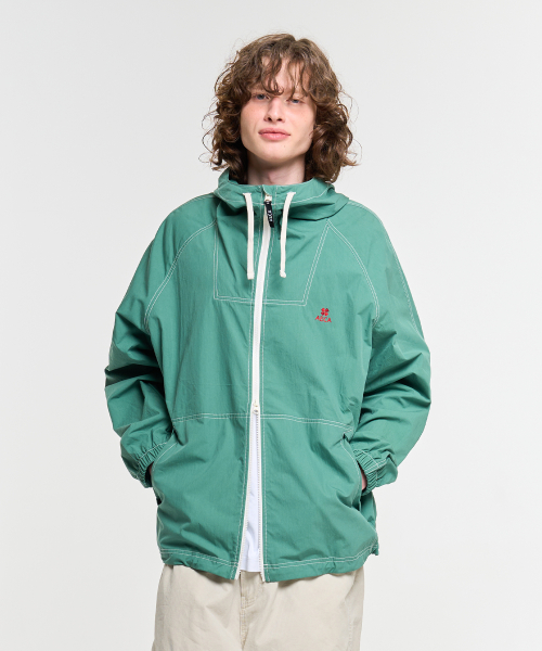 STITCH HOODIE SPORTS JUMPER-GREEN