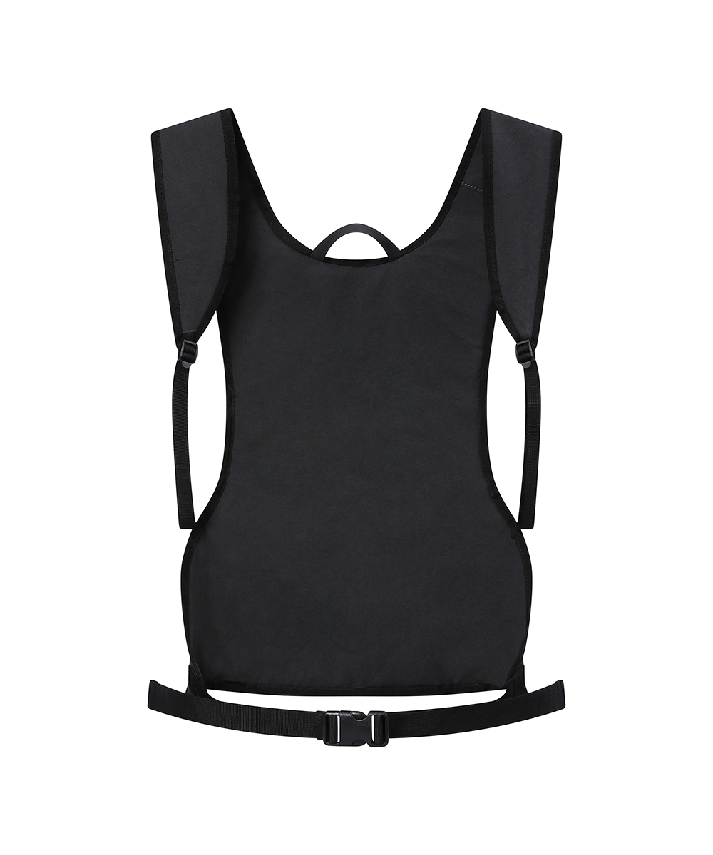 Side pocket vest backpack CHARCOAL