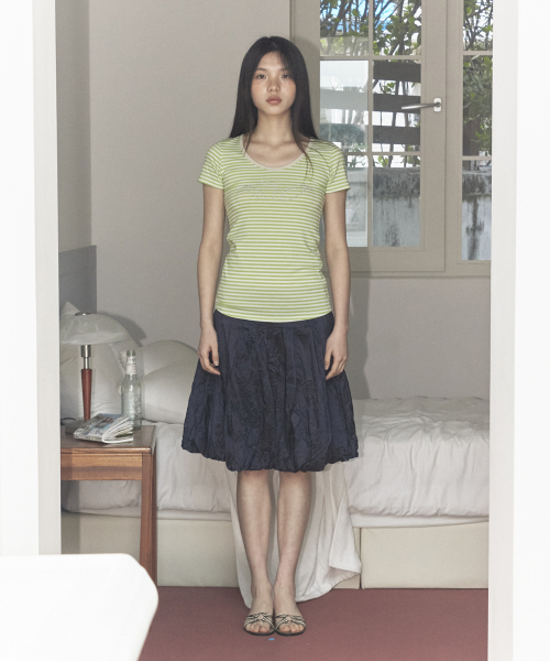 daisy dust stripe t-shirt_green