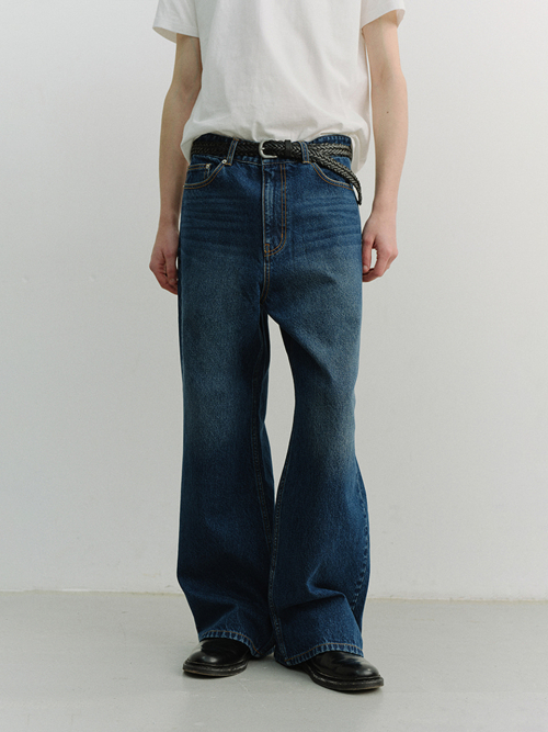 SEMI FLARED JEANS_UDPA6A306_CLASSIC BLUE