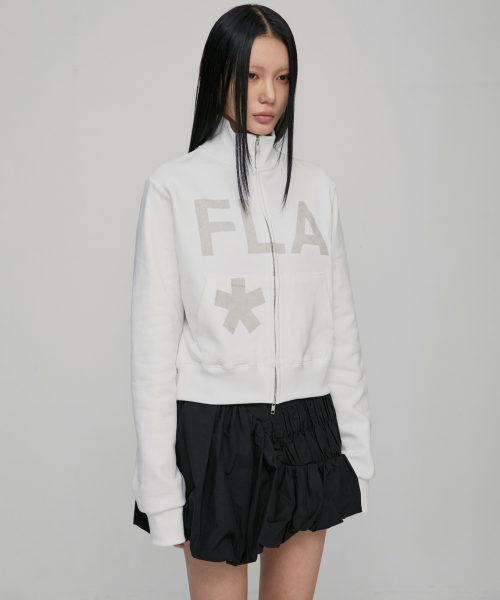 FLAREUP Zip Track Jacket (FL-107_Off White)