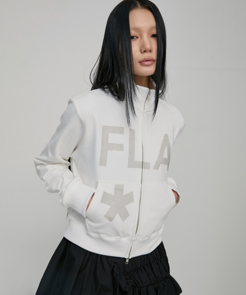 FLAREUP Zip Track Jacket (FL-107_Off White)