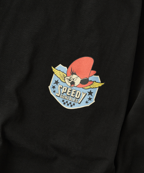 [LOONEY TUNES] LONG SLEEVE(SPEEDY GONZALES)_BLACK