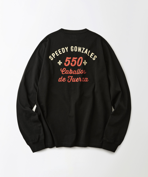 [LOONEY TUNES] LONG SLEEVE(SPEEDY GONZALES)_BLACK