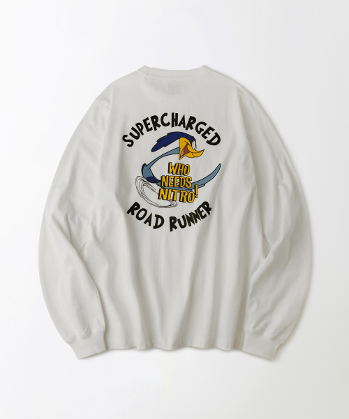 [LOONEY TUNES] LONG SLEEVE(ROAD RUNNER)_OFF WHITE