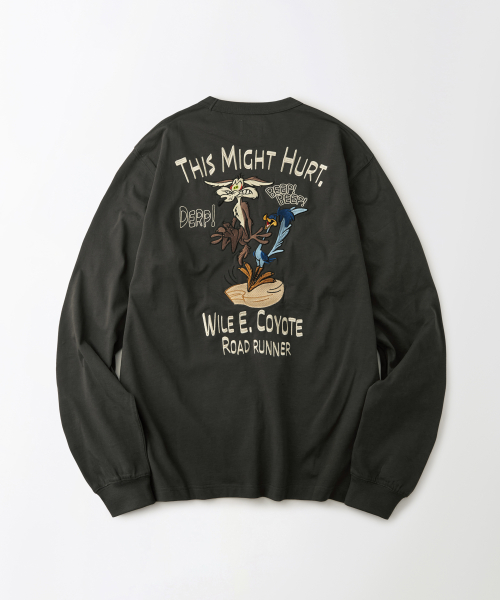 [LOONEY TUNES] LONG SLEEVE(THIS MIGHT HURT)_CHARCOAL