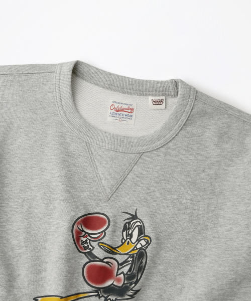 [LOONEY TUNES] SWEAT(BOXER DAFFY DUCK)_3%MELANGE GRAY