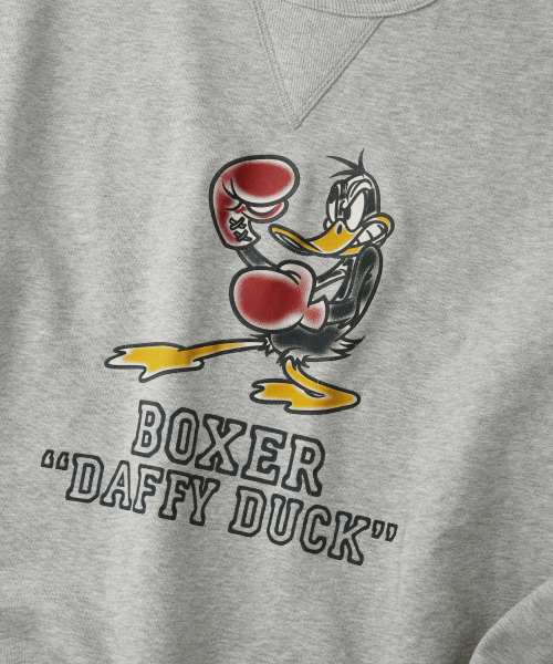 [LOONEY TUNES] SWEAT(BOXER DAFFY DUCK)_3%MELANGE GRAY