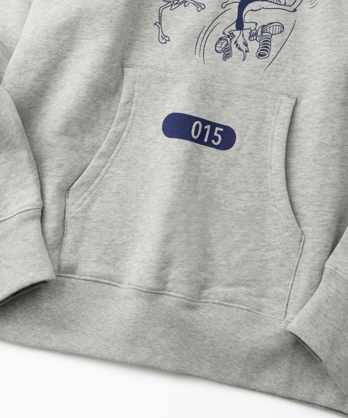 [LOONEY TUNES] HOOD SWEAT(BEEP BEEP)_3%MELANGE GRAY
