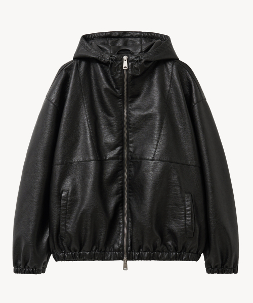 8300 капюшон куртка (BLACK)