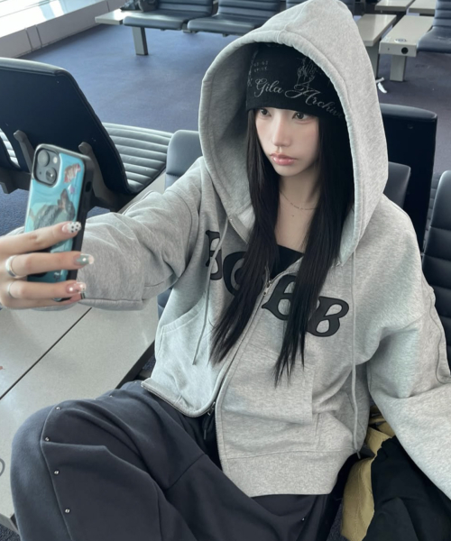 BGBB Zip-Up Hoodie (Gray)