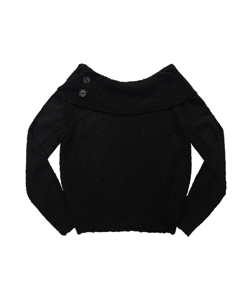 KIRA OFF-SHOULDER KNIT / ЧЁРНЫЙ