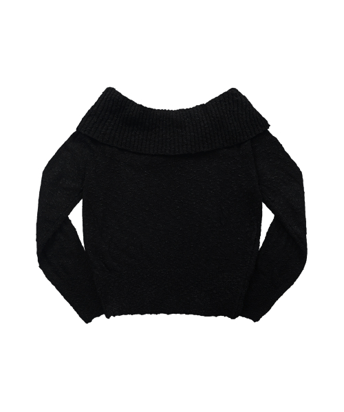 KIRA OFF-SHOULDER KNIT / ЧЁРНЫЙ