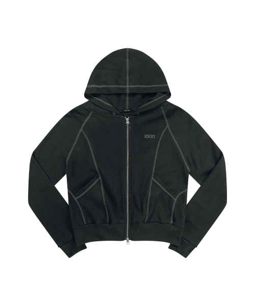 BUNNY TRAINING HOOD НА МОЛНИИ-UP / УГОЛЬНО-СЕРЫЙ
