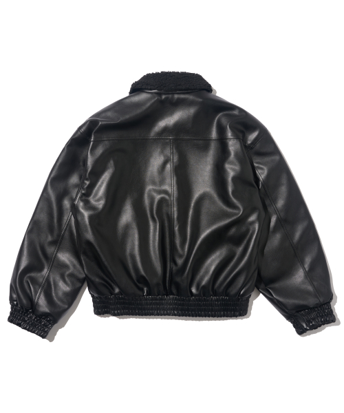 Дубленка оверсайз shearing street (Black)