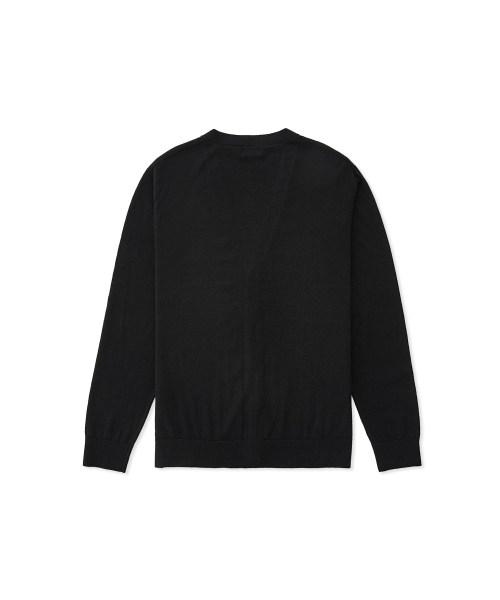 Базовый стираемый кардиган Black (Basic fit)_SKGUZ01NSB