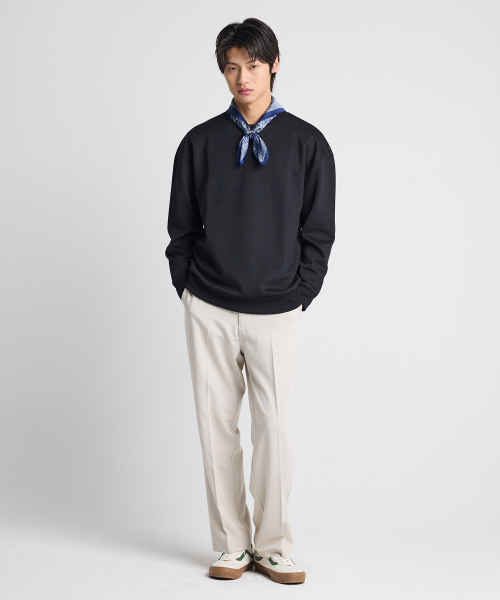 Свободные брюки CODIGALLERY Beige (Straight)_CPAWZ08NSF