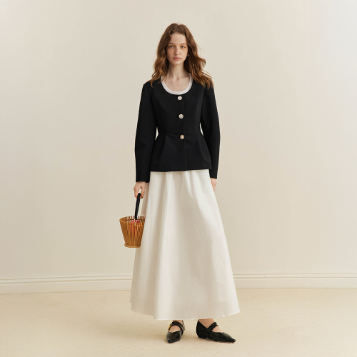 YY_French hepburn waist куртка