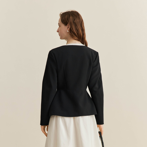 YY_French hepburn waist куртка