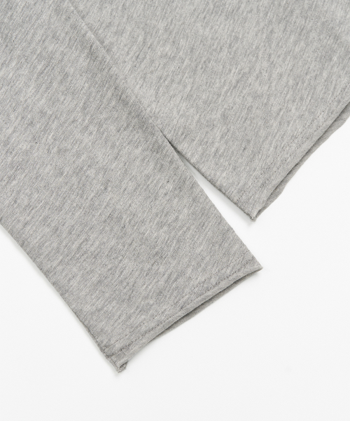 VTG SLUB ROUND NECK ДЛИННЫЙ SLEEVE (MELANGE СЕРЫЙ)