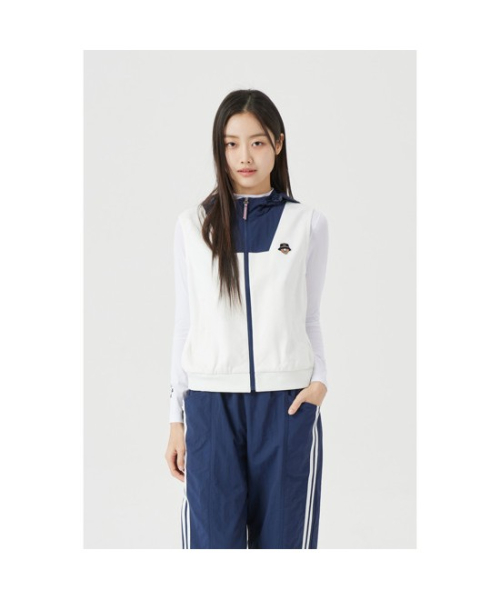 (W) Color Blocked Hood Жилет G5VAM26101IVX