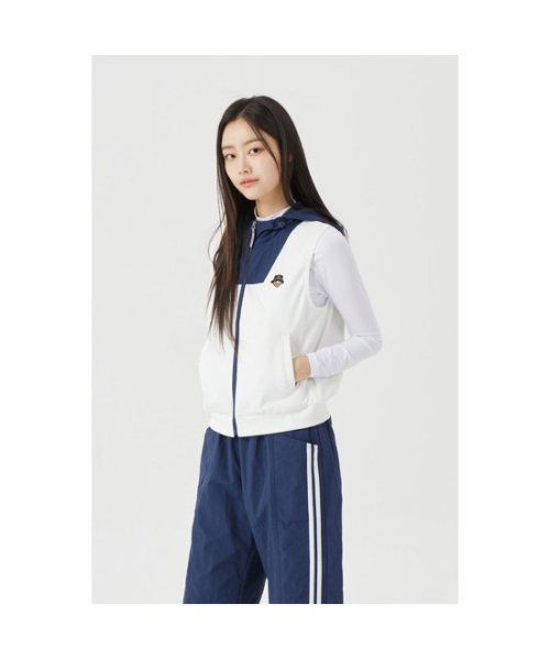 (W) Color Blocked Hood Жилет G5VAM26101IVX