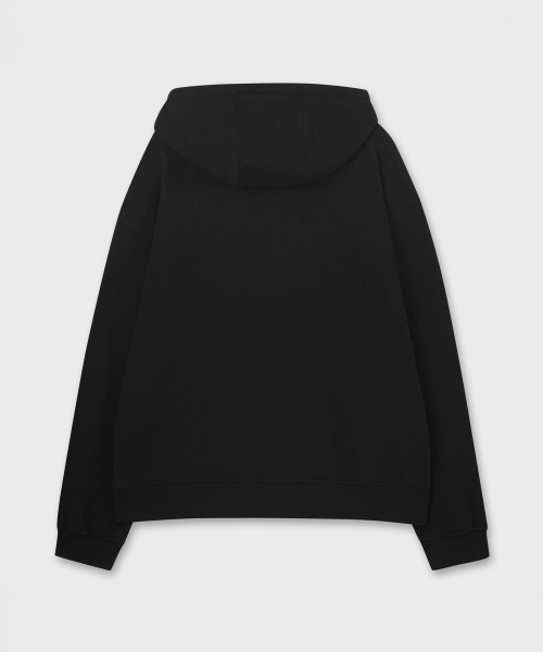 Худи на молнии с завязками Black