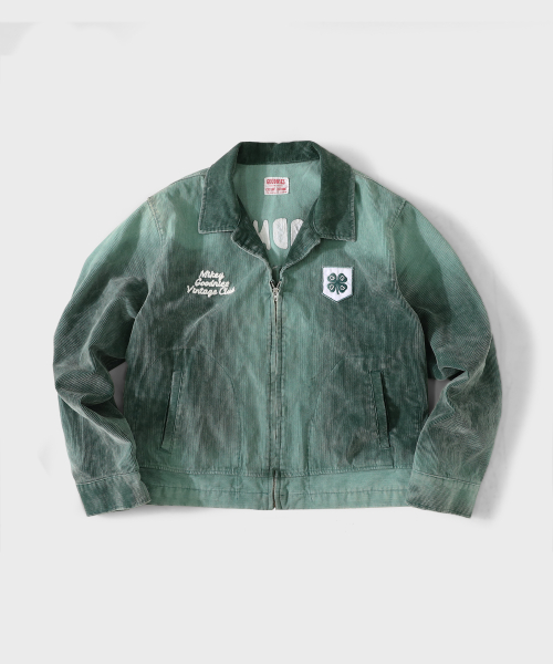 Винтажная клубная куртка, Sun-faded Green