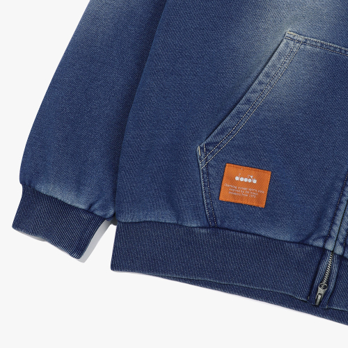 Джинсовая худи-куртка Equip Washing Denim
