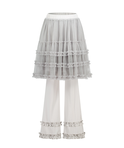 Юбка-брюки с воланами Flare Ruffle Layered, Grey