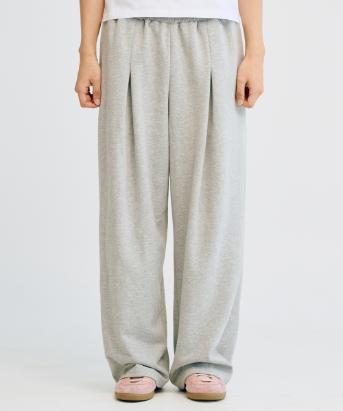 Широкие спортивные штаны Essential (Melange Gray)