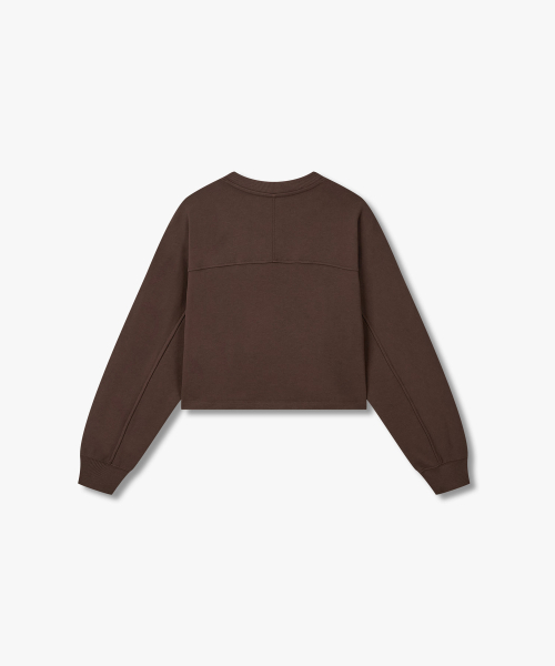 Свитшот с утяжкой по низу brown 7215340802