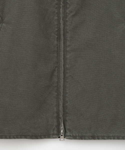 Винтажная хлопковая куртка кафе-рейсер [Washed Khaki]