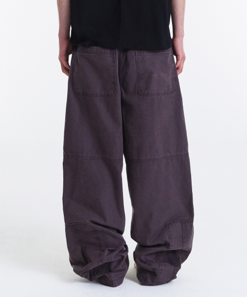 Asym Vintage Cargo Pants (Washed Purple)