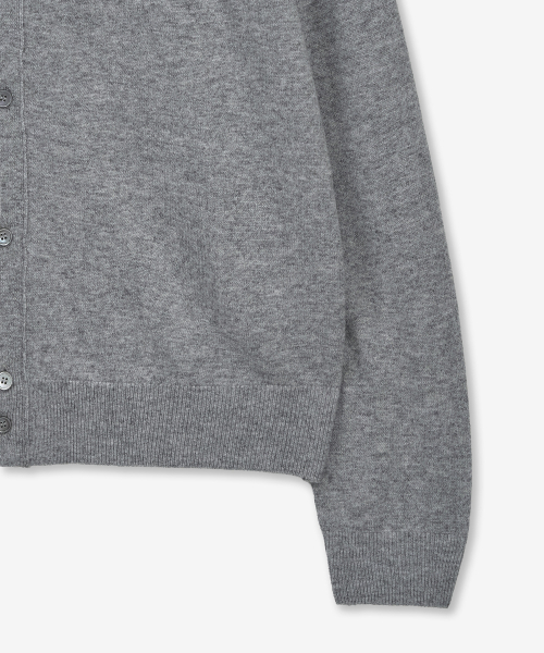 Cashmere Blend Knit Cardigan (Grey) TNSW6E100G2