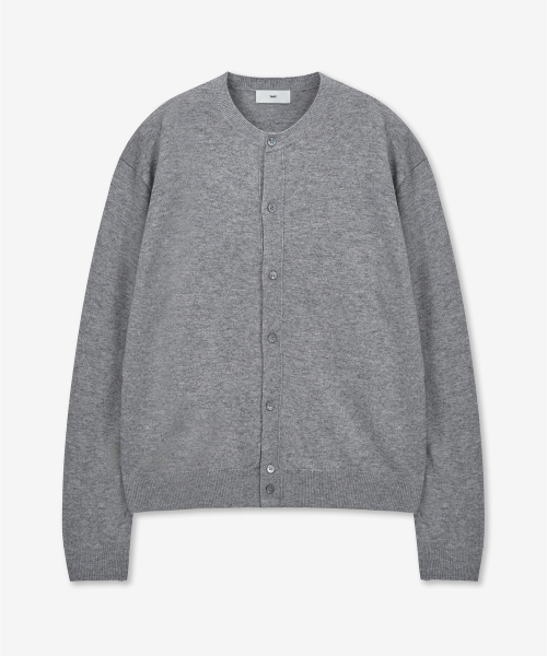 Cashmere Blend Knit Cardigan (Grey) TNSW6E100G2