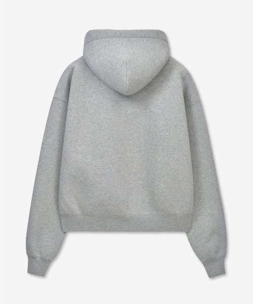 Sculpted Oversize Hoodie Zip-Up (Melange Grey) TNTS6E101G2