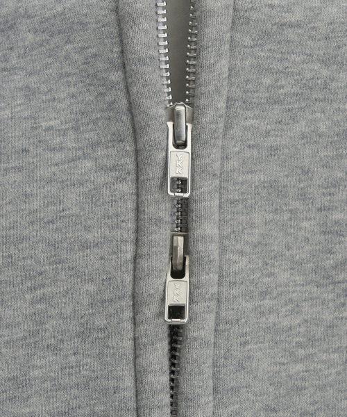 Sculpted Oversize Hoodie Zip-Up (Melange Grey) TNTS6E101G2
