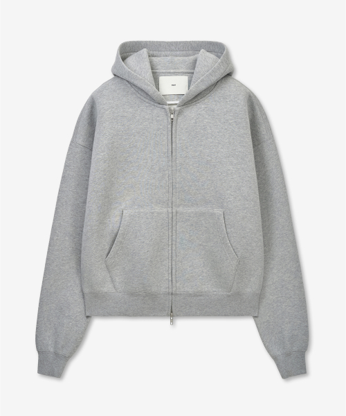 Sculpted Oversize Hoodie Zip-Up (Melange Grey) TNTS6E101G2