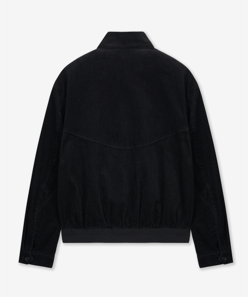 W Corduroy Harrington Jumper (Black) TNJU6E101BK