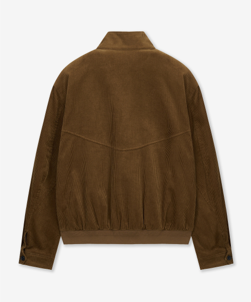 W Corduroy Harrington Jumper (Khaki Brown) TNJU6E101W2