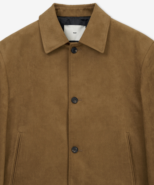 W Faux Suede Short Jacket (Camel Brown) TNJU6E102CM