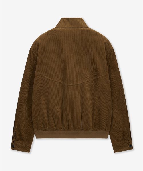 Corduroy Harrington Jumper (Khaki Brown) TNJU6E101W2