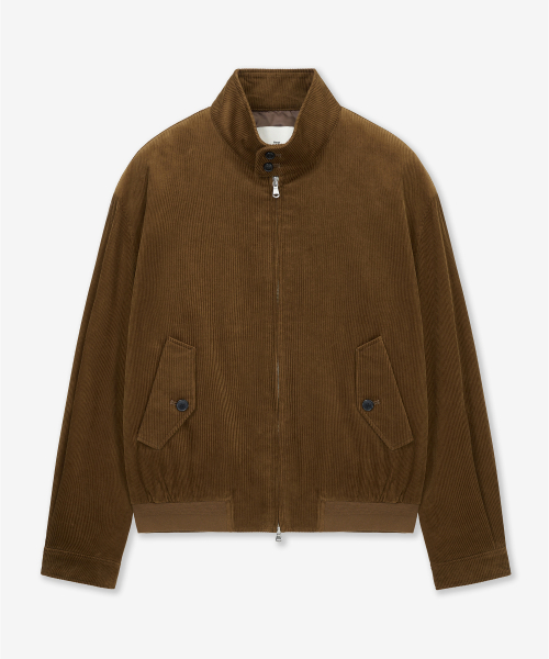 Corduroy Harrington Jumper (Khaki Brown) TNJU6E101W2