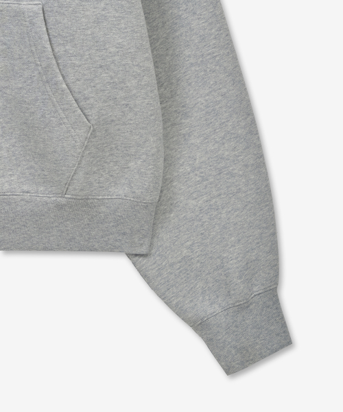 W Sculpted Oversize Hoodie Zip-Up (Melange Grey) TNTS6E101G2