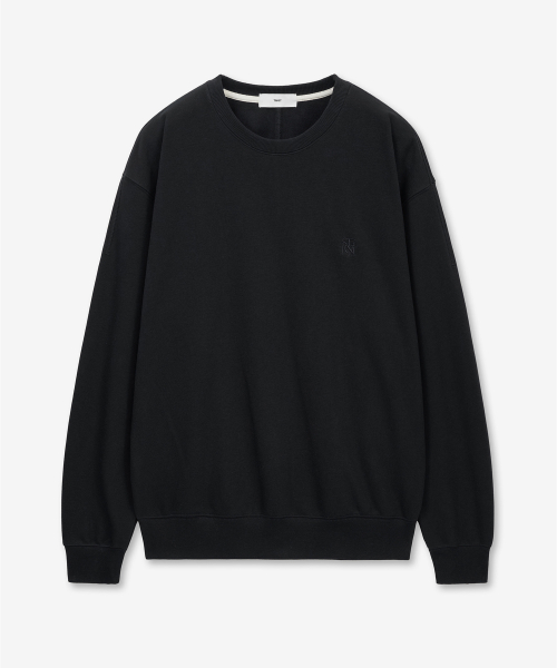 W Embroidery Logo Sweatshirt (Black) TNTS6E100BK