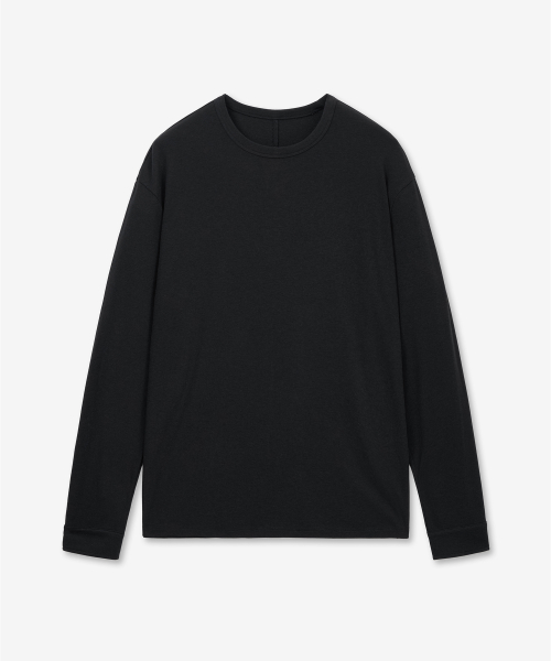 Wool Blend Jersey Long Sleeves (Black) TNTS6E102BK
