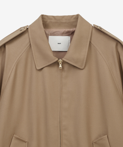 W Wool Blouson Short Jumper (Beige) TNJU6E108I2